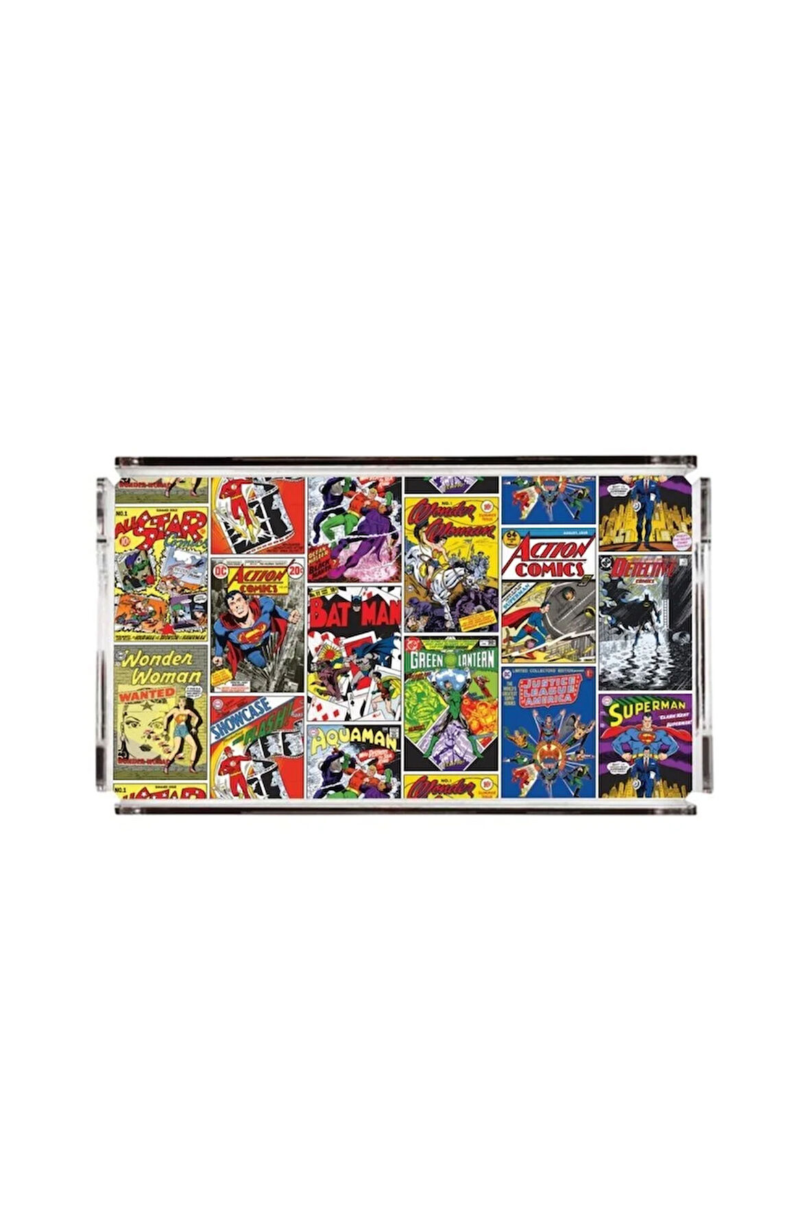 Justice League Pleksi Tepsi - 40x24 cm (Warner Bros Lisanslı Üründür)