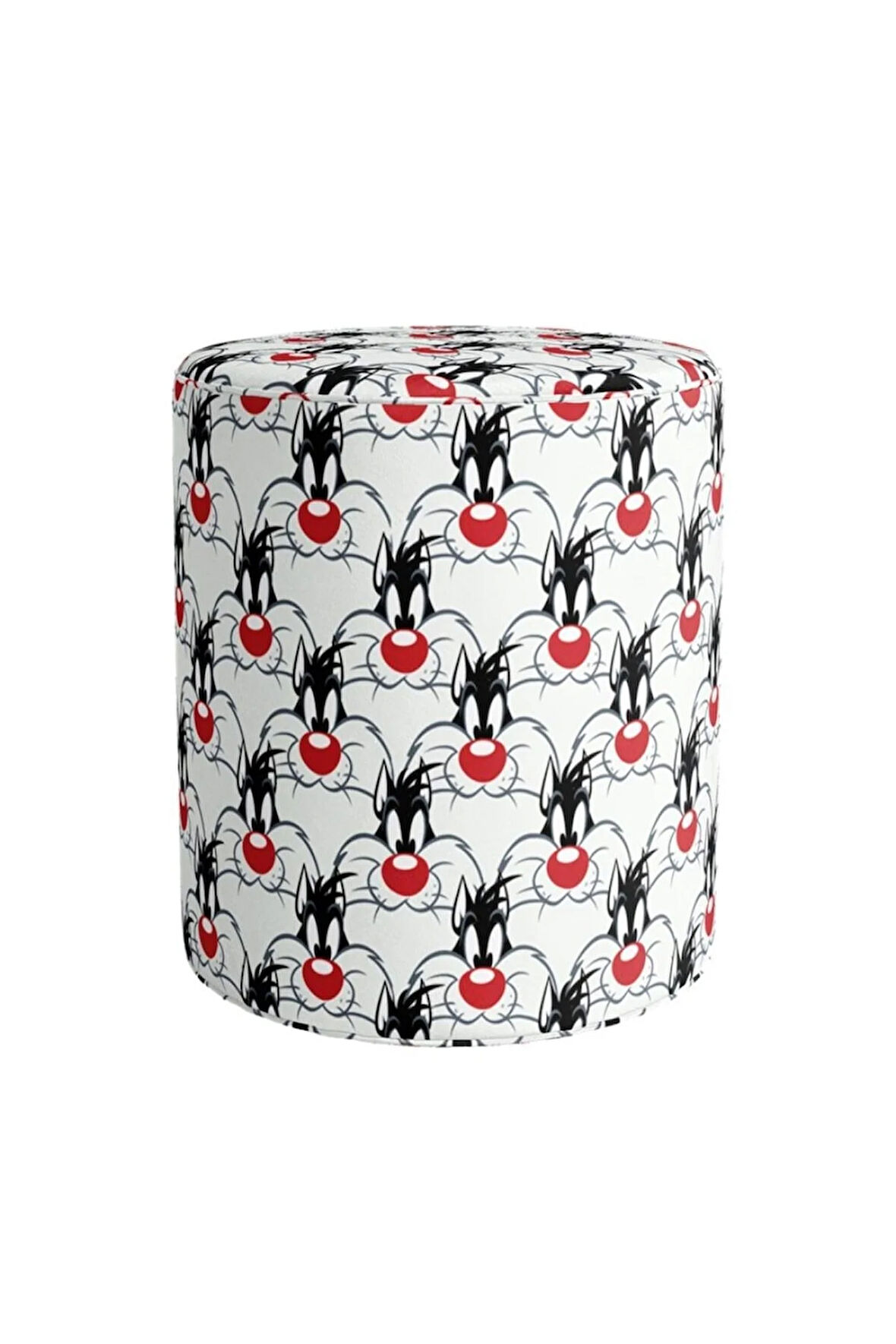 The Sylvester Puf (Warner Bros Lisanslı Ürün, Süet Kumaş, Uluslararası Solmama Sertifikası)