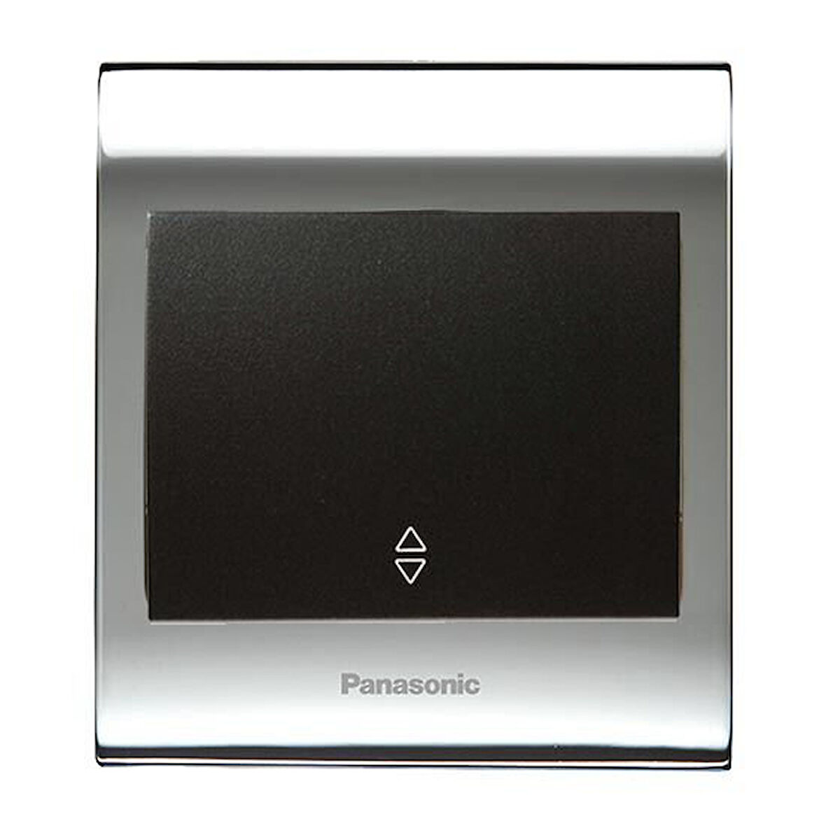 Viko Panasonic Thea Blu Vavian Anahtar, Çerçeve Chrome+Beyaz, Kapak Siyah
