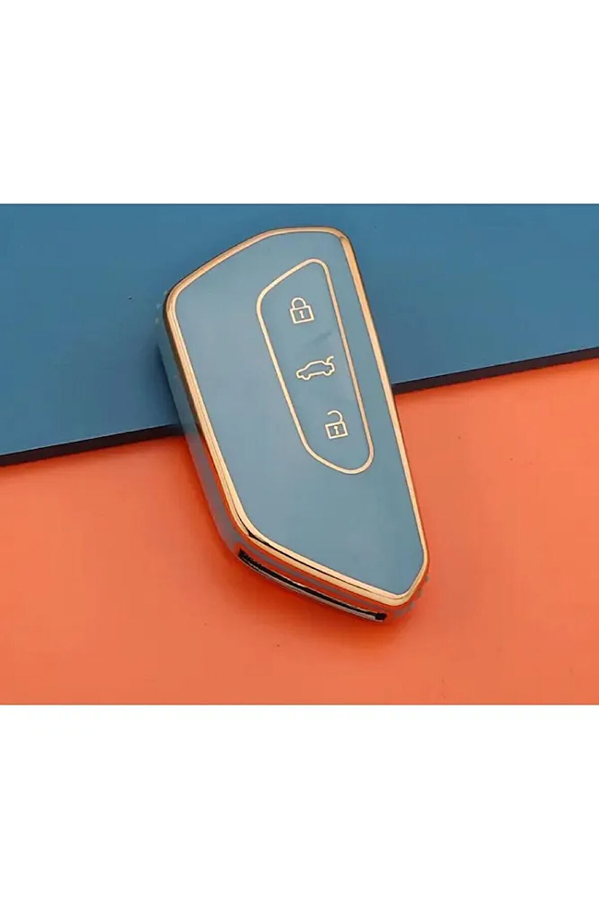 Golf 8 Uyumlu 2021 Model Lüx Kaliteli Anahtar Koruma Kılıfı (KABI) 1.sınıf Üründür Gri Renk