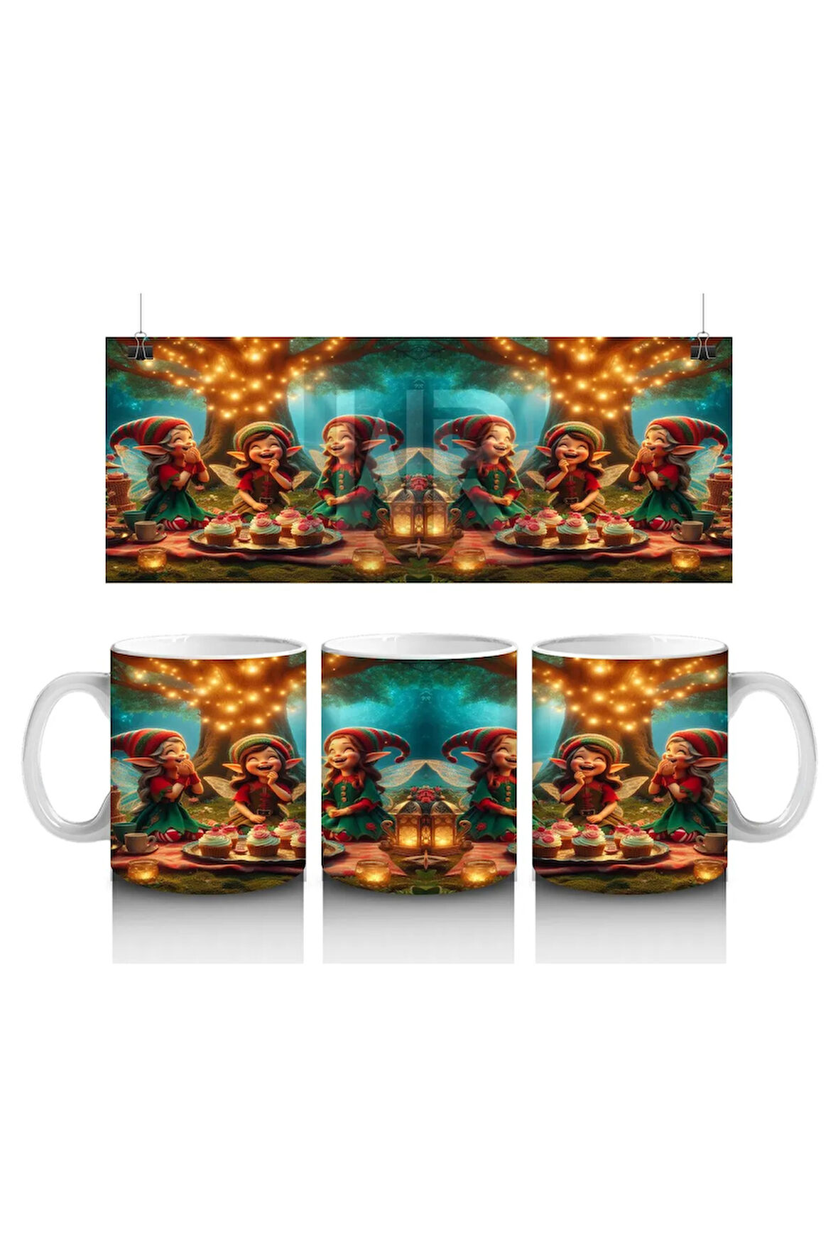 Çocuklara Sütü Sevdiren Peri Ormanı Kutlaması Kupa Bardak