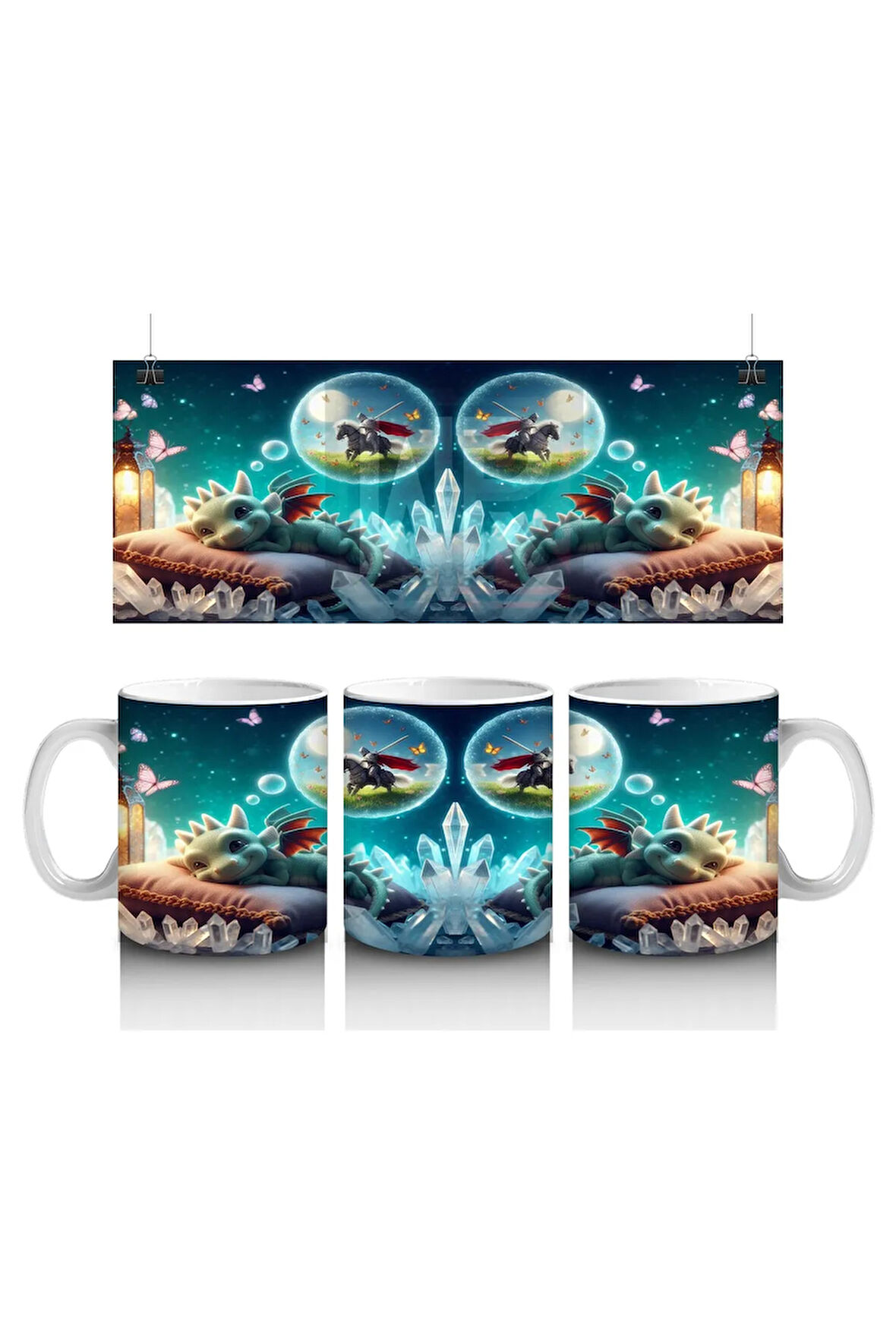 Çocuklara Sütü Sevdiren Ay Altında Uçan Cadılar Kupa Bardak