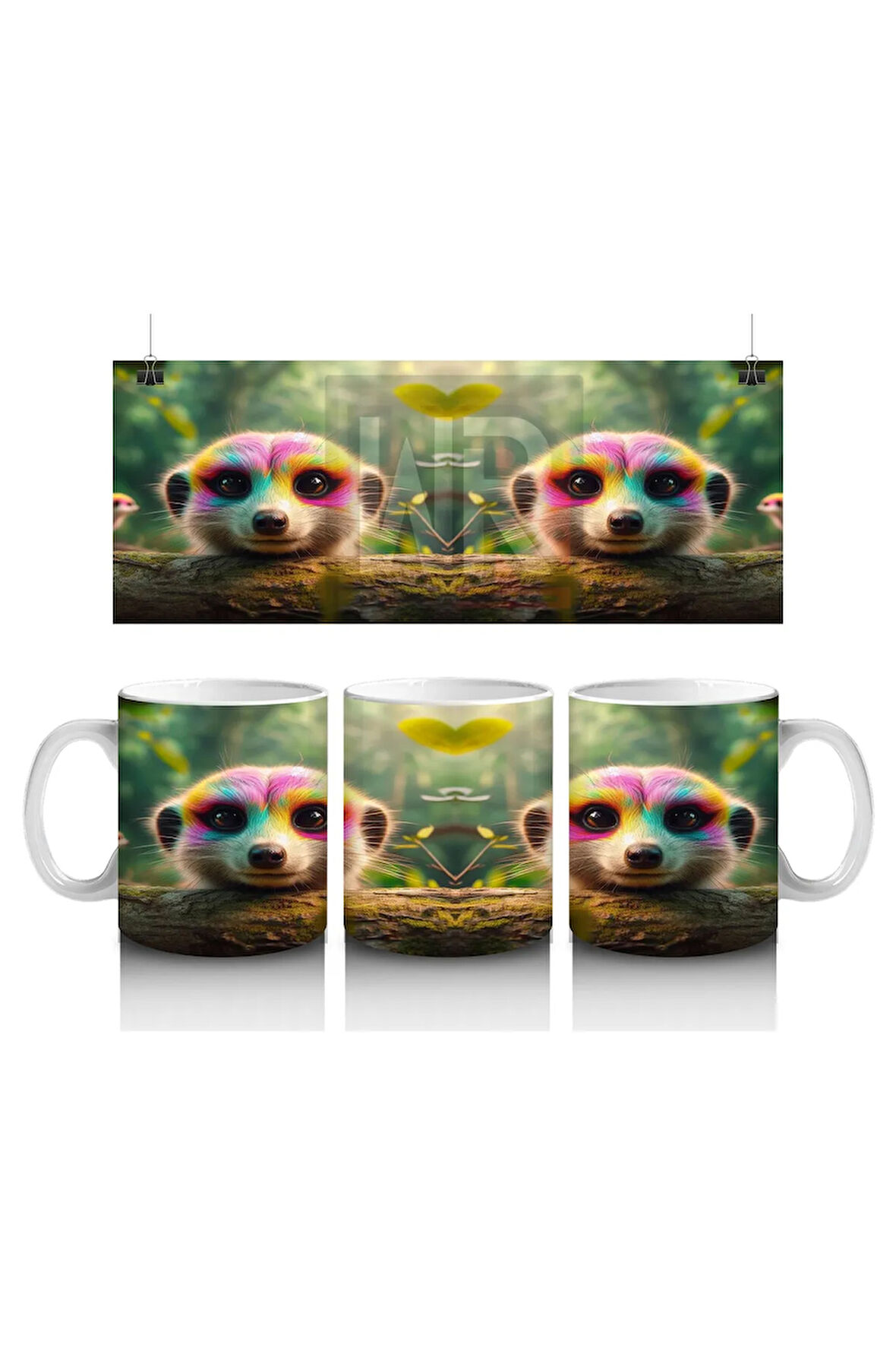 Çocuklara Sütü Sevdiren Meraklı Surikat Dostları Kupa Bardak