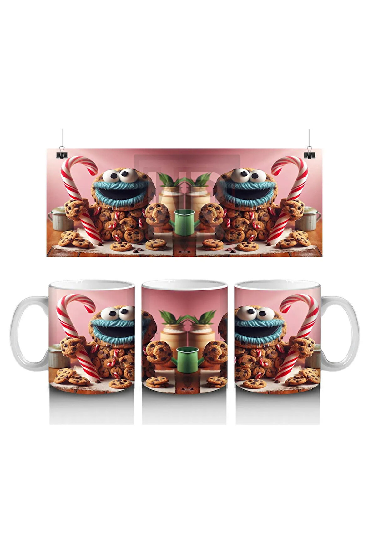 Çocuklara Sütü Sevdiren Kurabiye Canavarı Şenliği Kupa Bardak