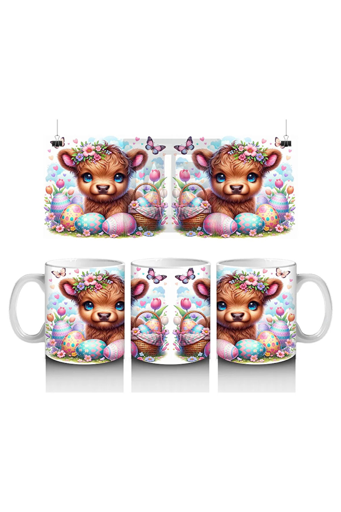 Çocuklara Sütü Sevdiren Paskalya Ceylan Yavrusu Kupa Bardak