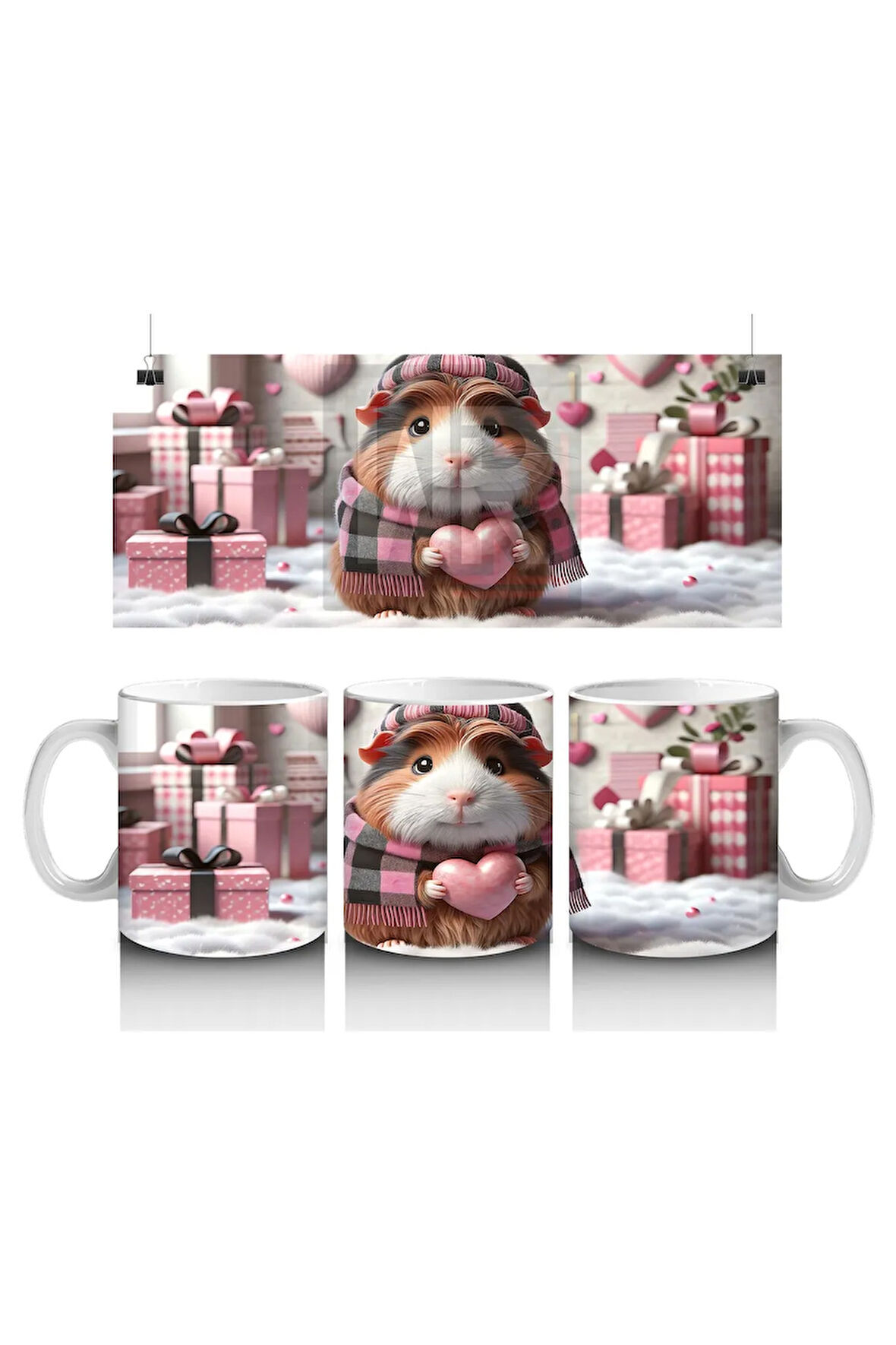 Çocuklara Sütü Sevdiren Hediyeli Hamster Kupa Bardak