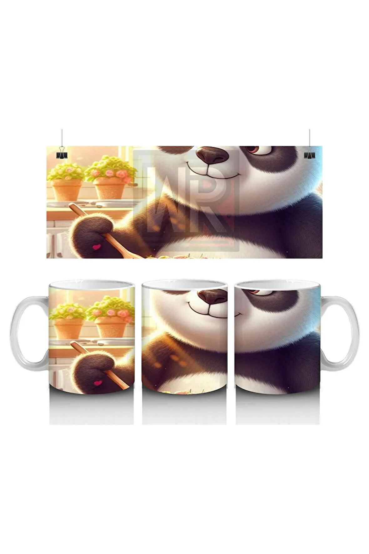 Çocuklara Sütü Sevdiren Pasta Keyfi Panda Kupa Bardak