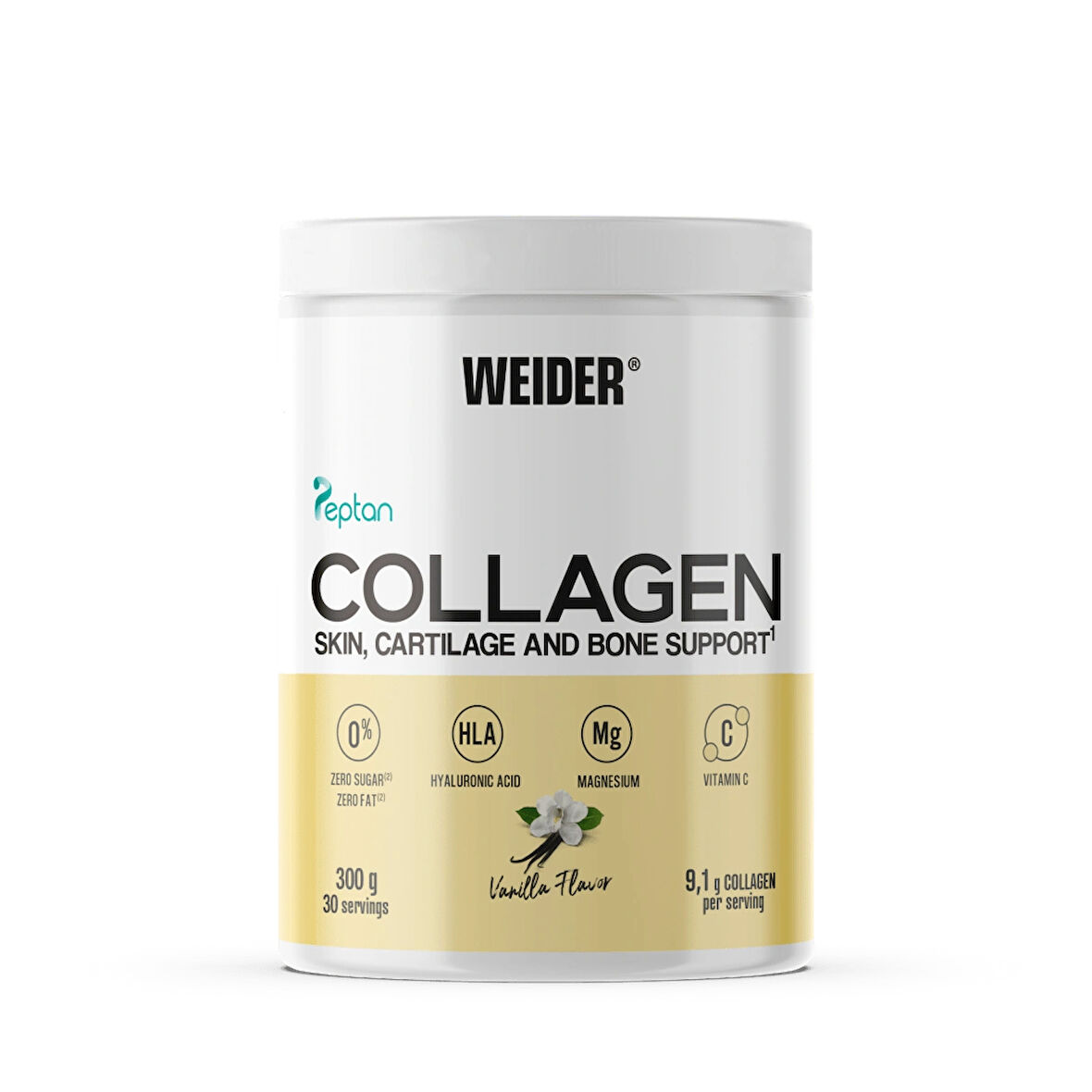 Weider Collagen(Kolajen) Vanilla Hydrolysed Collagen 100%  Mag Vitamin C Sugar-Free Skin Bones Hair