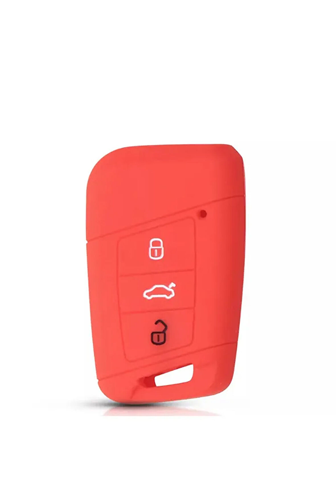 2 Adet Kırmızı Renk Ateca - Passat B8 Ve Süper B Silikon Anahtar Koruma Kılıfı Sustasız Modeli