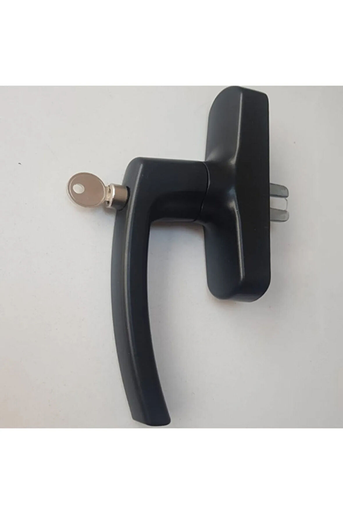 Aluminyum Kilitli Eksenel Pencere Kolu Wf Mat Siyah