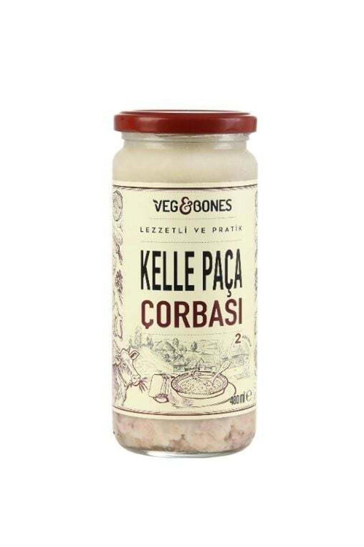 Veg&bones Kelle Paça Çorbası 480ml