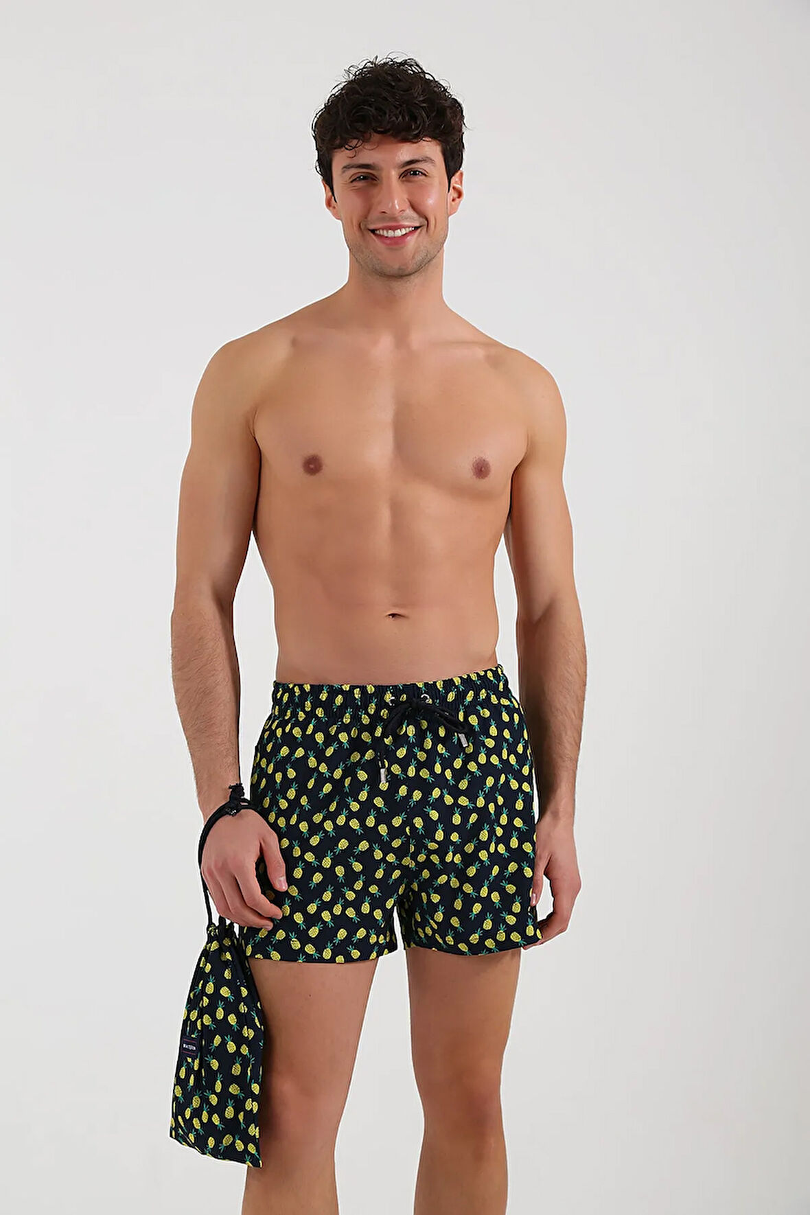 Yellow Ananas Erkek Deniz Şortu