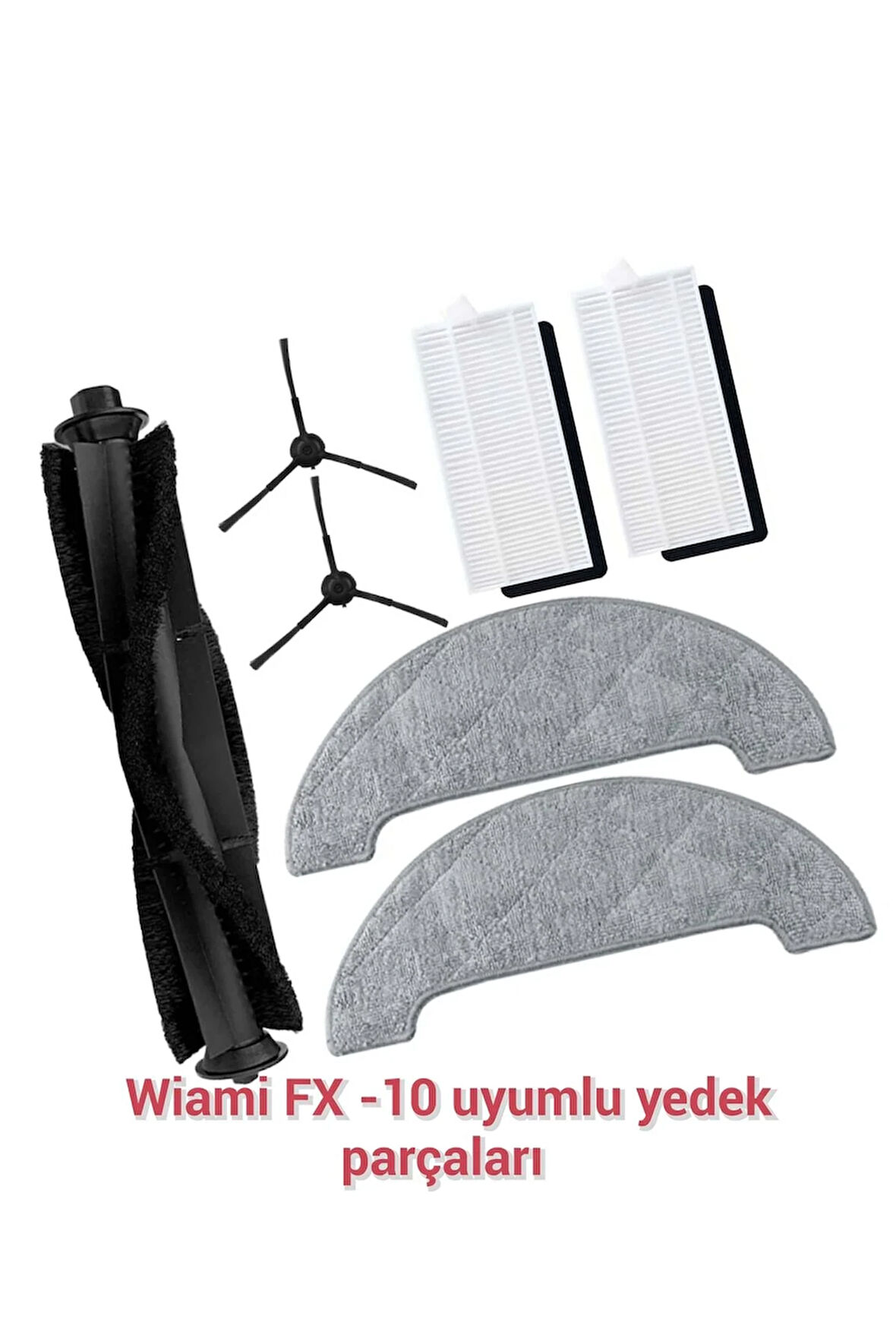Wiami FX-10 uyumlu yedek parça seti fırça filtre Mop Paspas