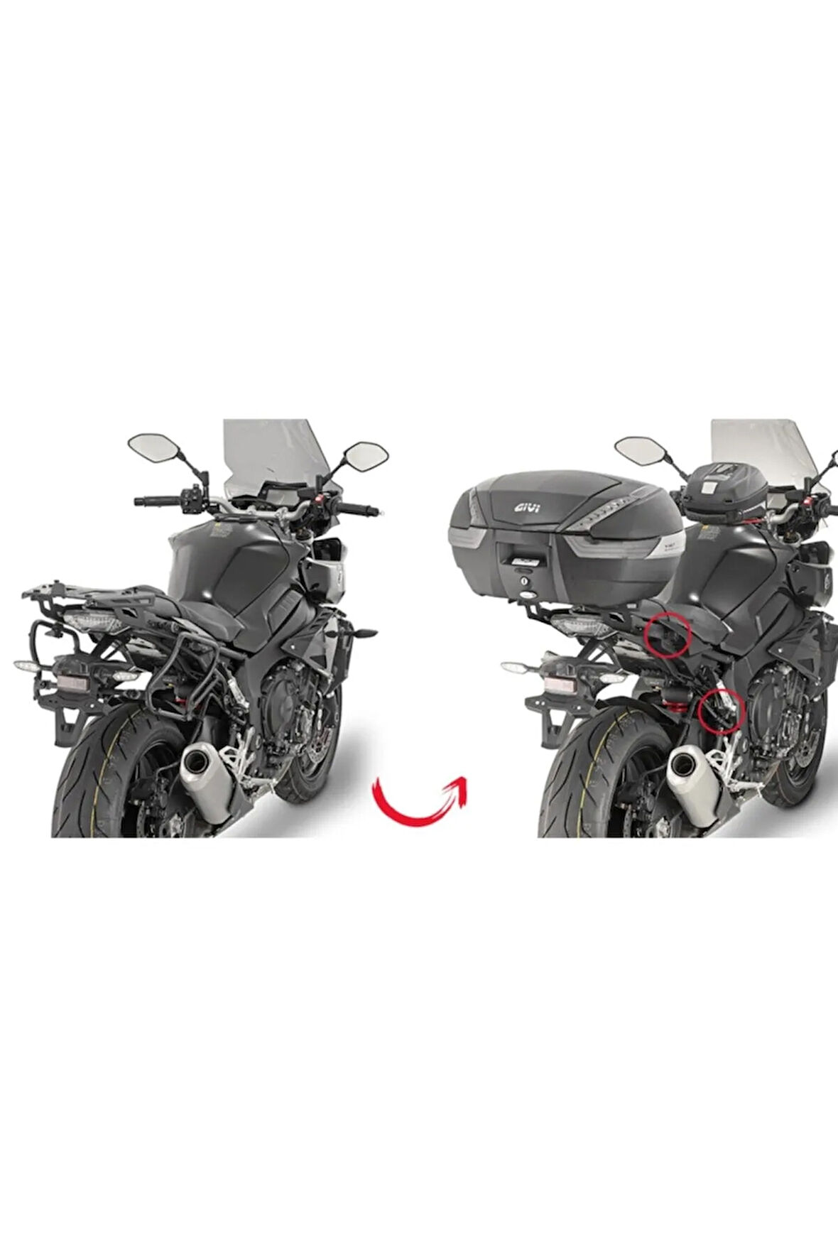 Plxr2129 Yamaha Mt-10 (16-21) Yan Çanta Taşıyıcı