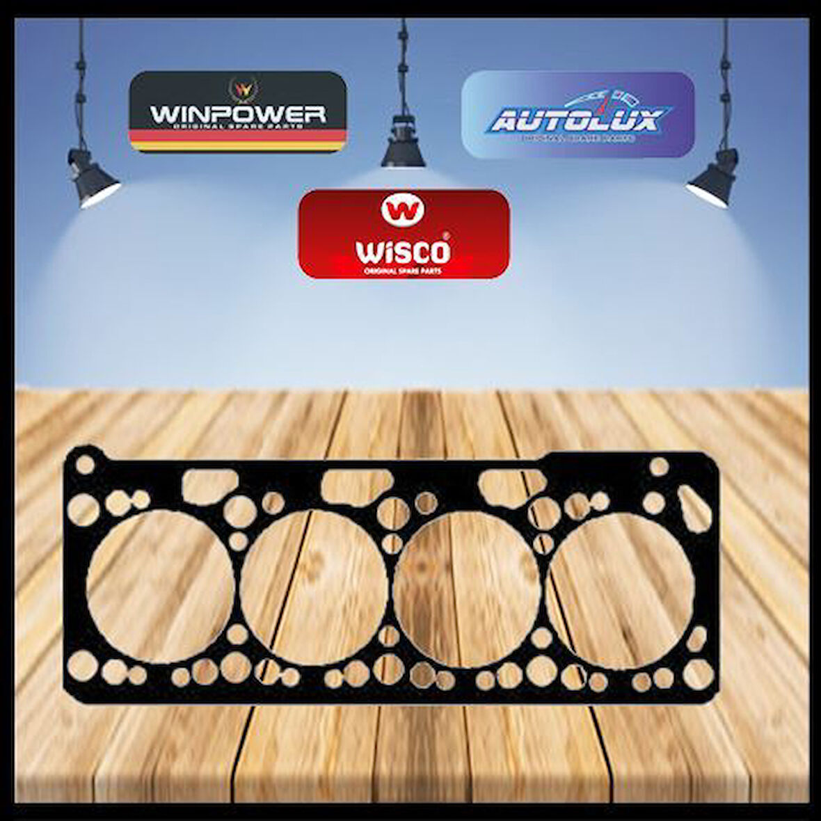 Wisco 030103383AH Silindir Kapak Contası Metal 030103383AH