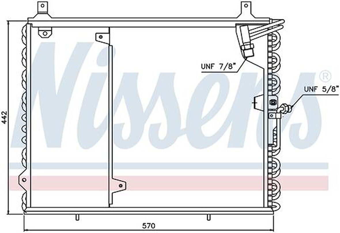 Wisco 1248301370 Klima Radyatörü Mt-At 590X440mm 1248301370