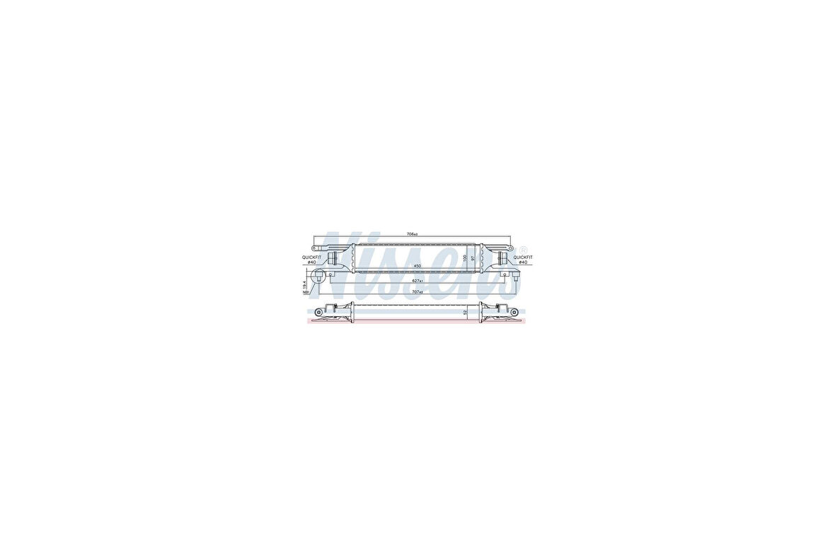 Wisco 6302080 Turbo Radyatörü Mt-At 97X450mm 6302080