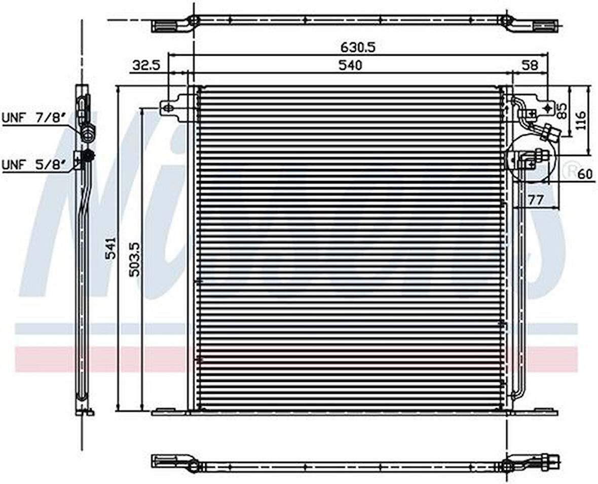 Wisco 6388350170 Klima Radyatörü Mt-At 540X541mm 6388350170