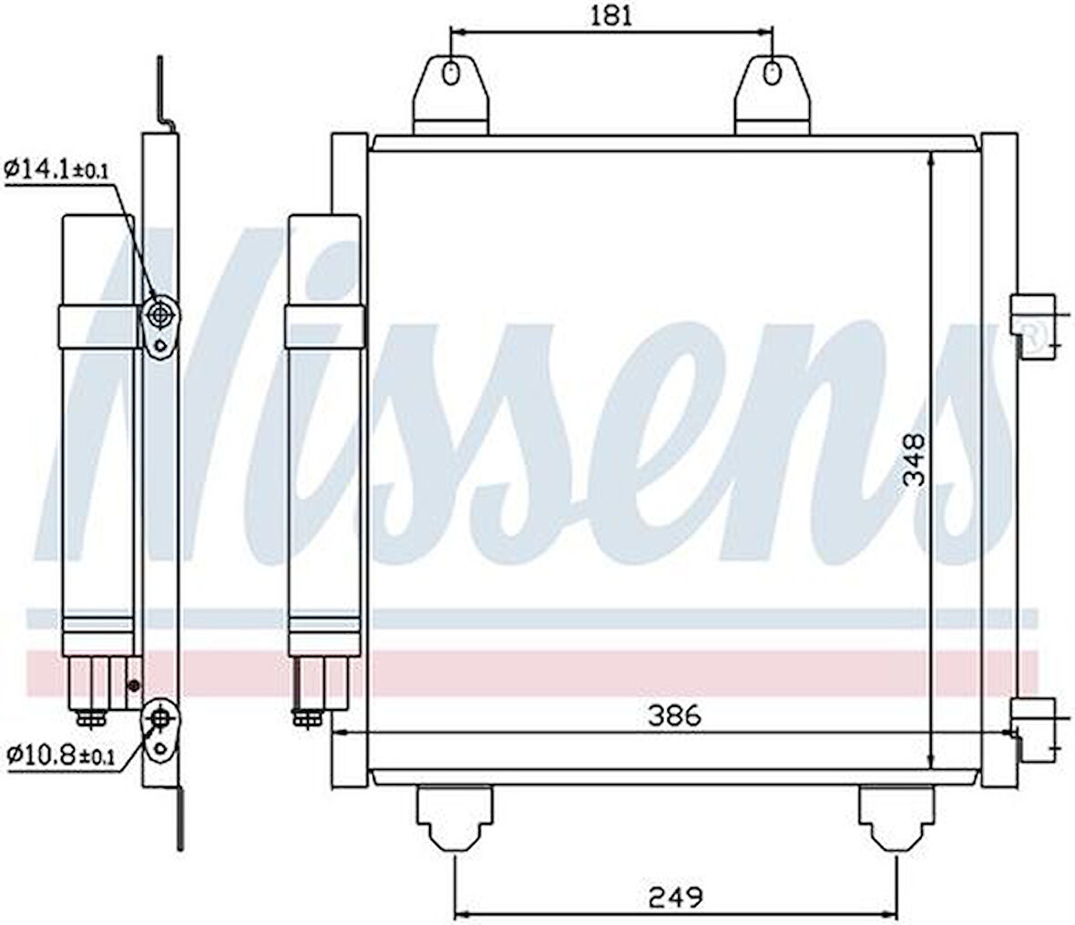 Wisco 6455.EE Klima Radyatörü Mt 386X348mm 6455.EE