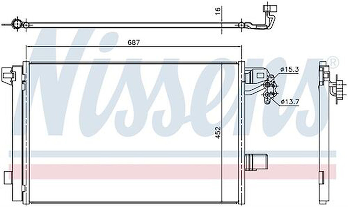 Wisco 7E0820411C Klima Radyatörü Mt-At 700X452mm 7E0820411C