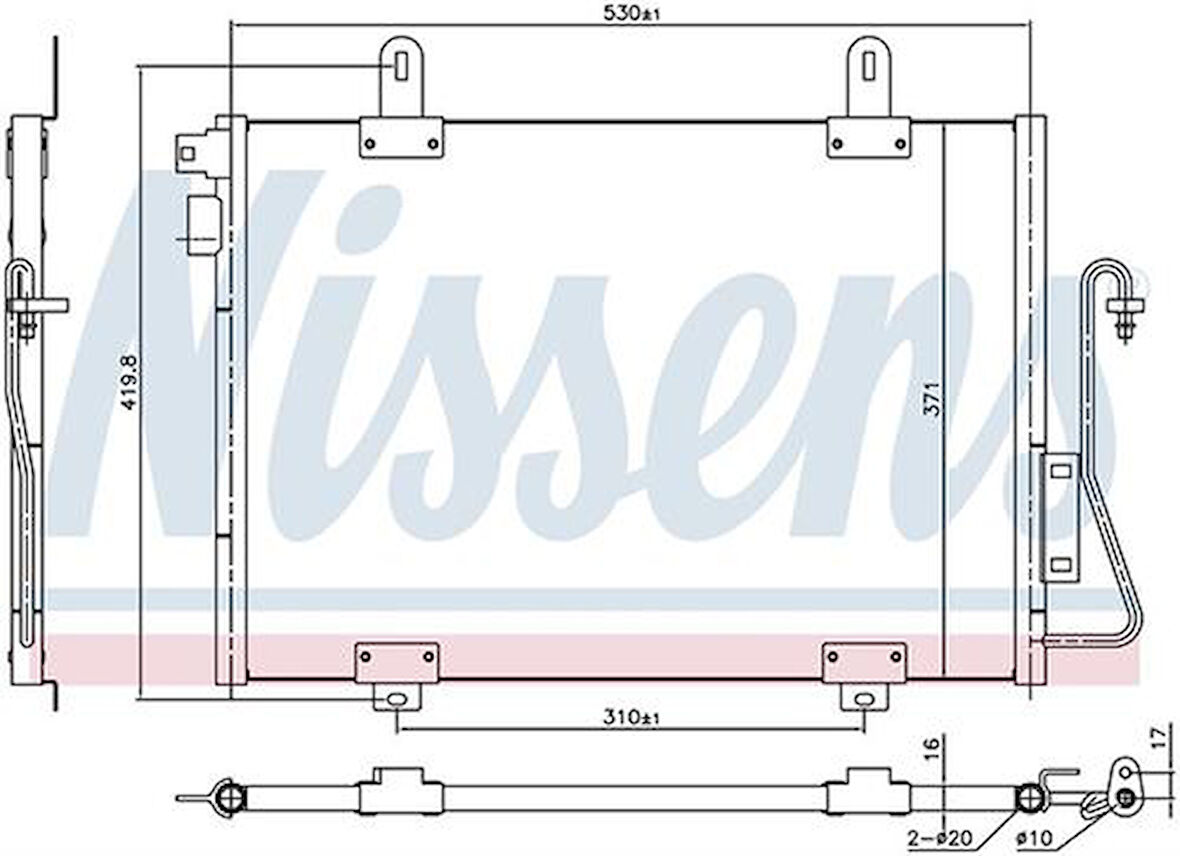 Wisco 8200090213 Klima Radyatörü Mt-At 547X378mm 8200090213