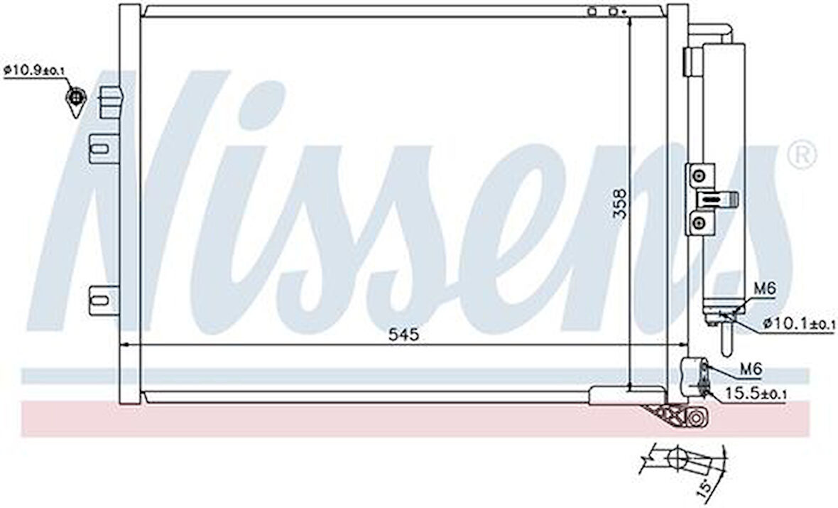 Wisco 8200443897 Klima Radyatörü Mt 545X385mm 8200443897