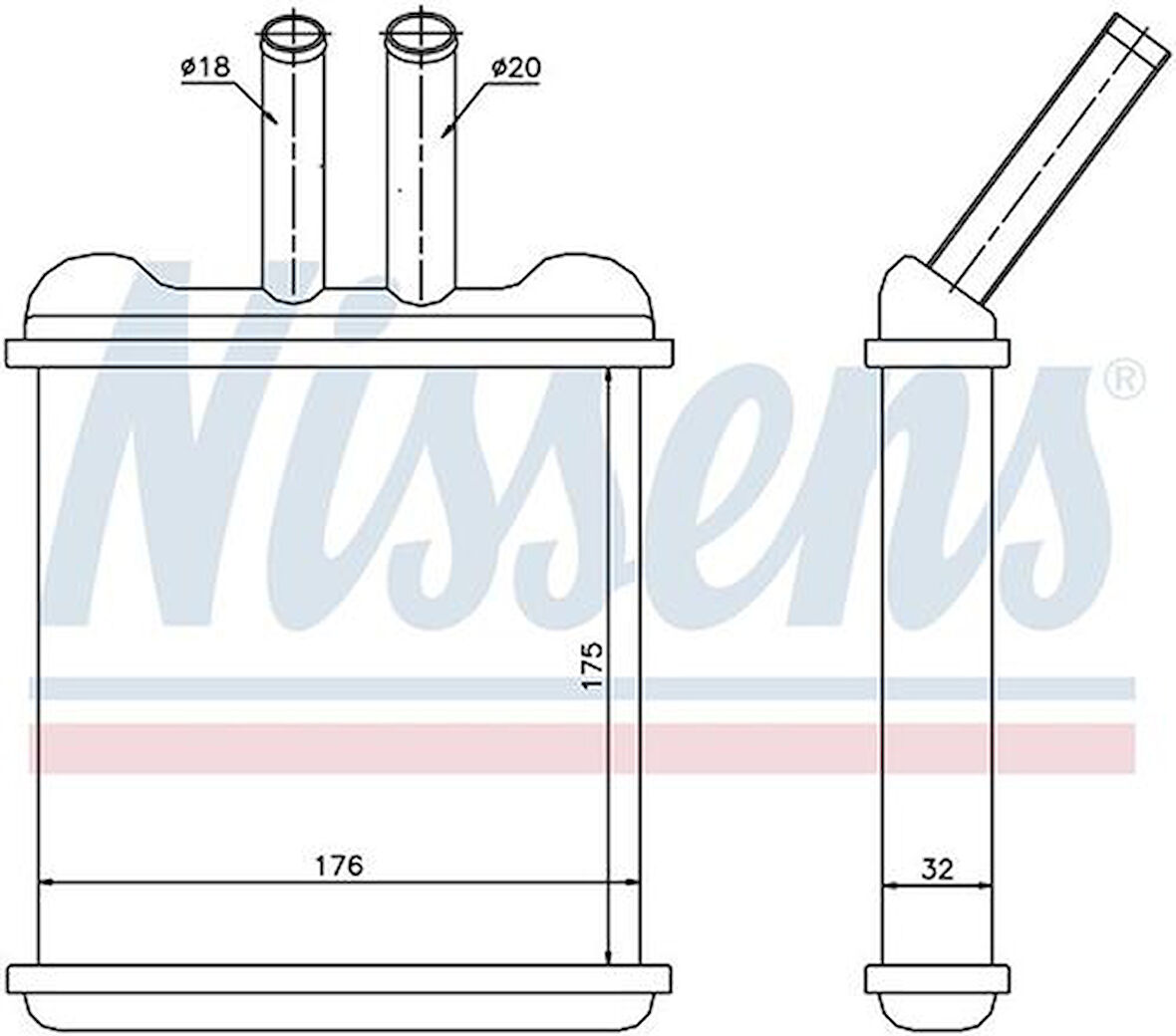 Wisco 96190674 Kalorifer Radyatörü Brazing 175X176mm 96190674