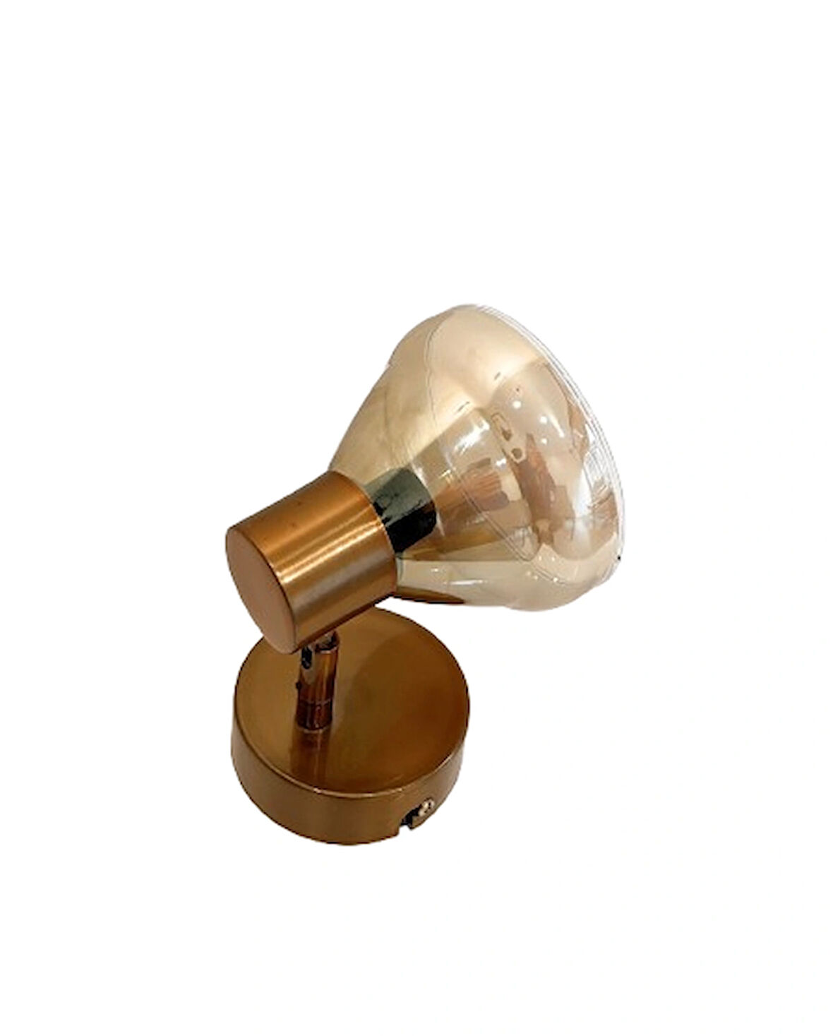 WIND LIGHTING AURA TEKLİ SPOT, ESKİTME/FÜME CAM 1xE14 