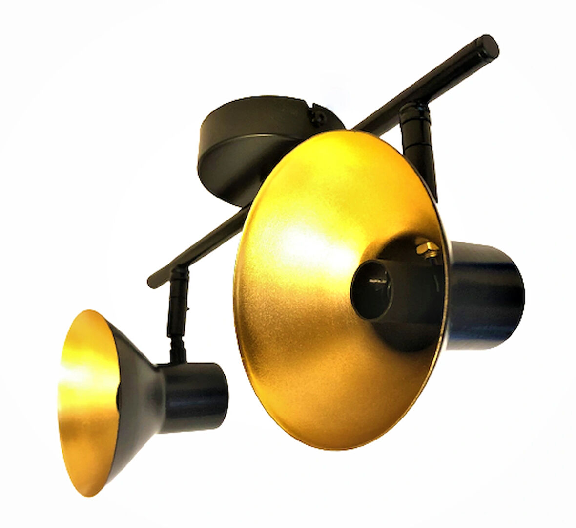 WIND LIGHTING BETA 2Lİ SPOT, SİYAH/GOLD 2xE14 