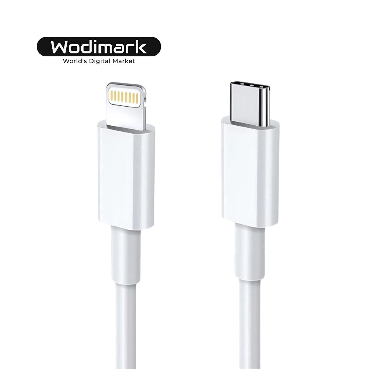 Wodimark iPhone Hızlı Şarj Kablosu – USB-C to Lightning Kablo | iPhone & iPad Uyumlu Hızlı Şarj ve Veri Aktarım Kablosu