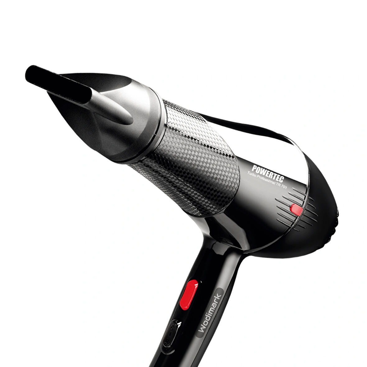 Wodimark Powertec Profesyonel Fön Makinesi – 2500W Turbo AC Motor | 2 Isı & 2 Hız | Daraltıcı Başlık | 270 cm Kablo