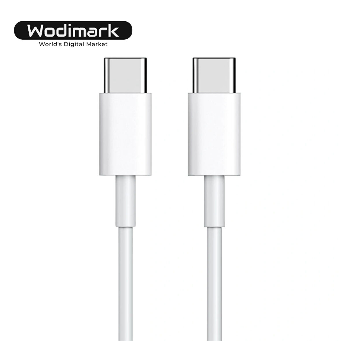 Wodimark USB-C Şarj Kablosu 60W (1m) – Hızlı Şarj & Yüksek Hızlı Veri Aktarım Kablosu | USB-C to USB-C