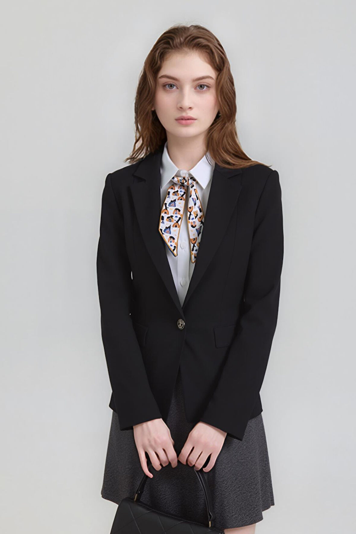 Walkenzo Sevimli Kedi Figürlü Çanta Bileklik Saç Çok Amaçlı Kadın Kelebek Fular