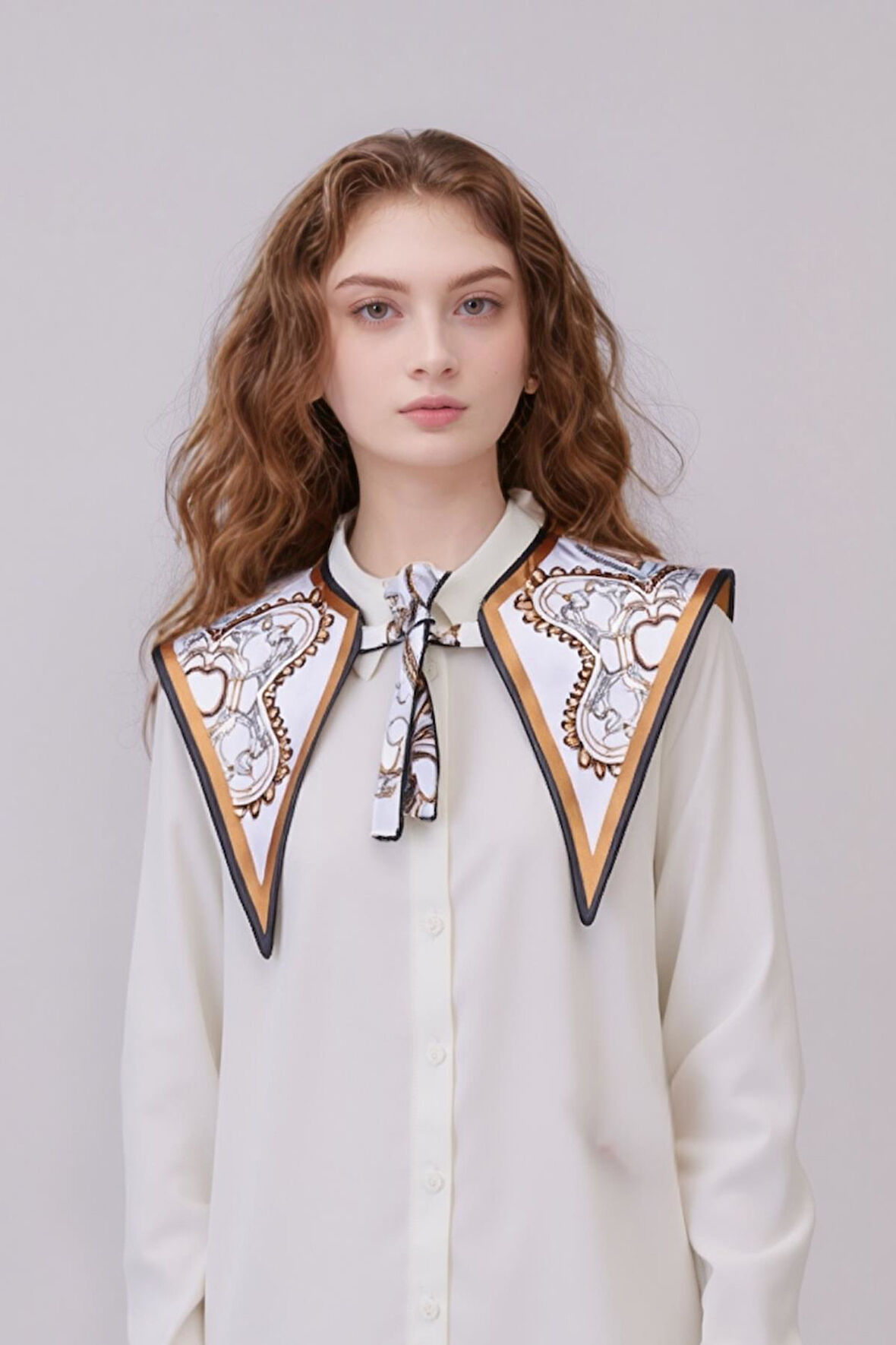 Walkenzo Yeni Stil Mücevher Desen Modern Kadın Omuz Şalı