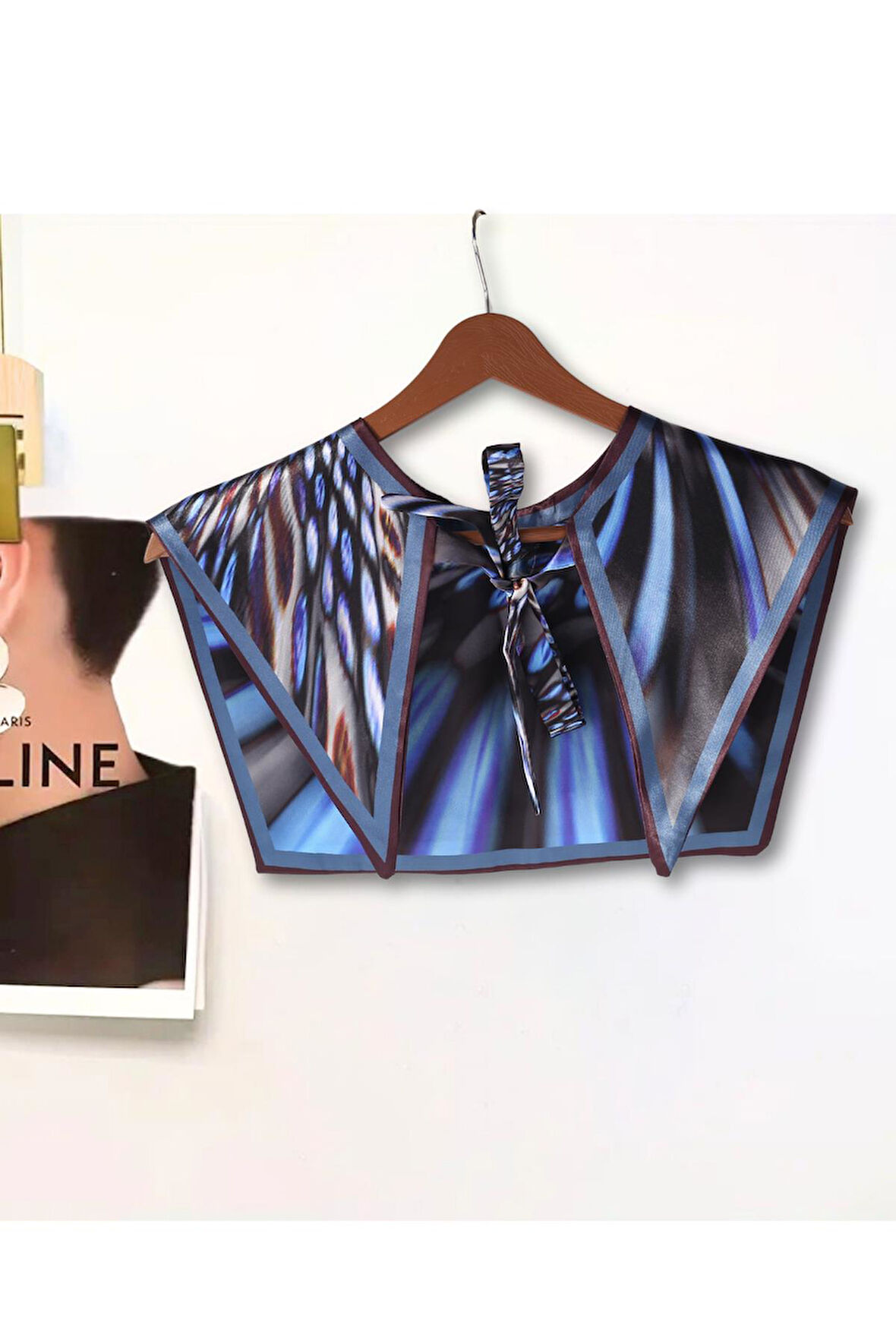 Walkenzo Işık Efektli Bağlamalı Modern Kadın Omuz Şalı