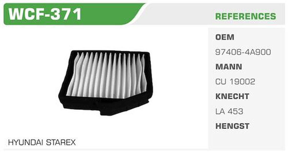 Winkel WCF-371 Polen Filtresi Stare x 98-08 Kolı: 40 Ad FN7412