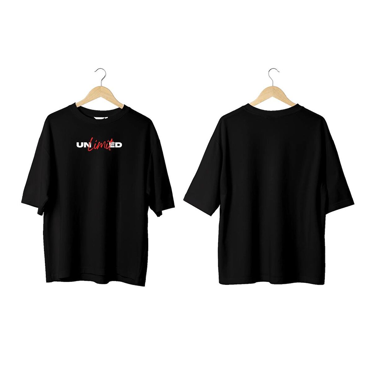 Wicold Unlimited Baskılı Oversize T-Shirt Erkek Tişört Unisex Tişört Kadın Tişört