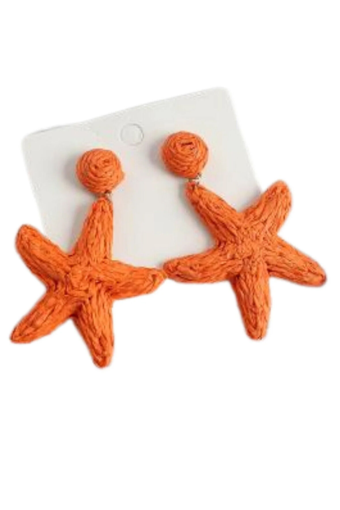 Turuncu Denizyıldızı Küpe