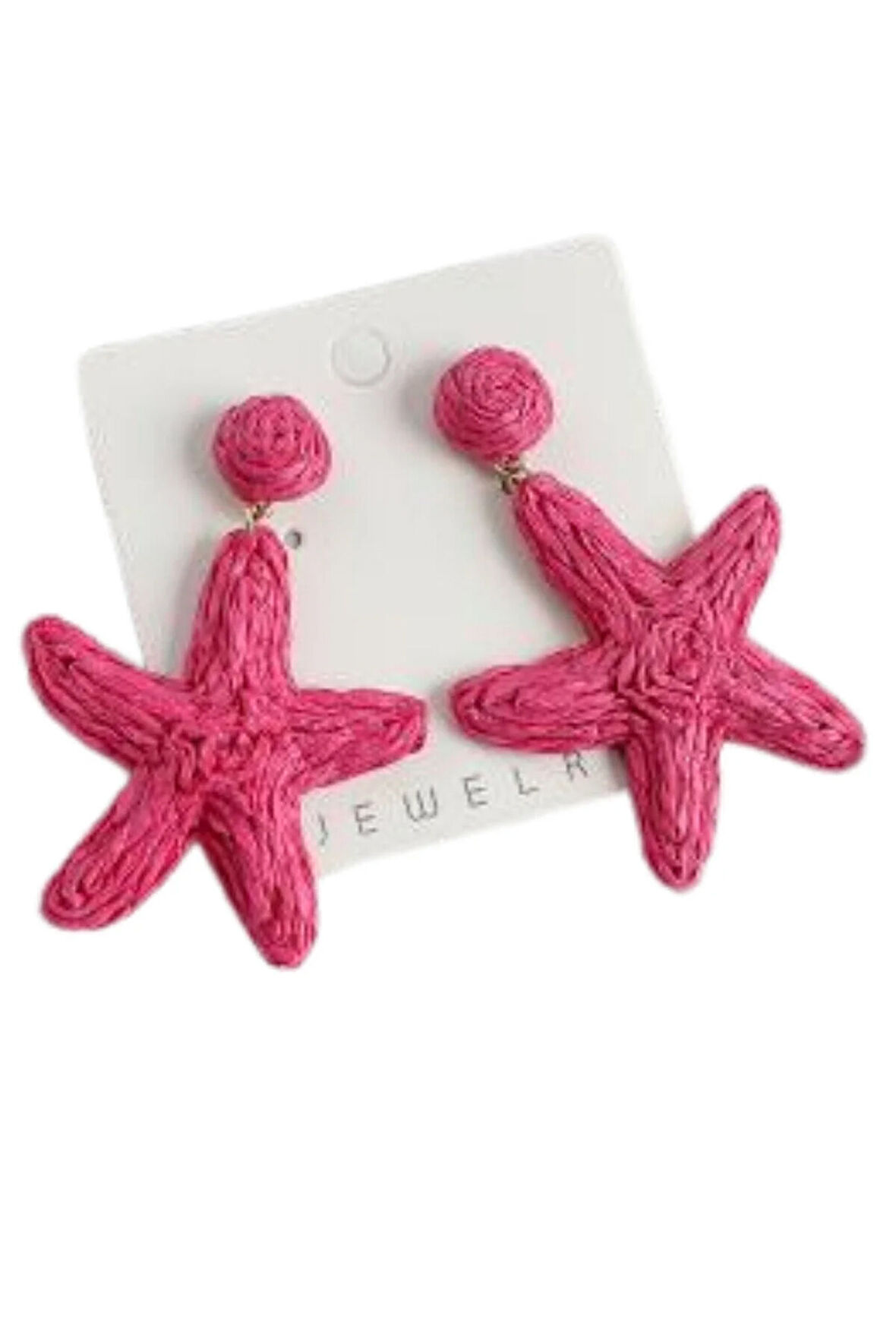 Pembe Denizyıldızı Küpe