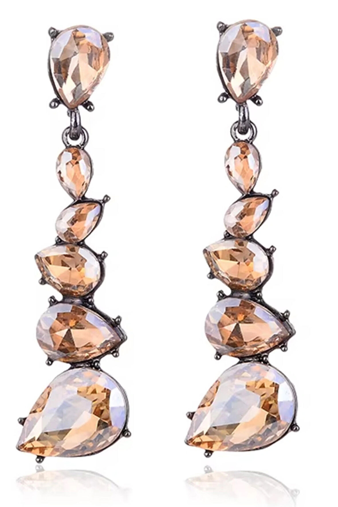 Waves And Pebbles Champagne Küpe