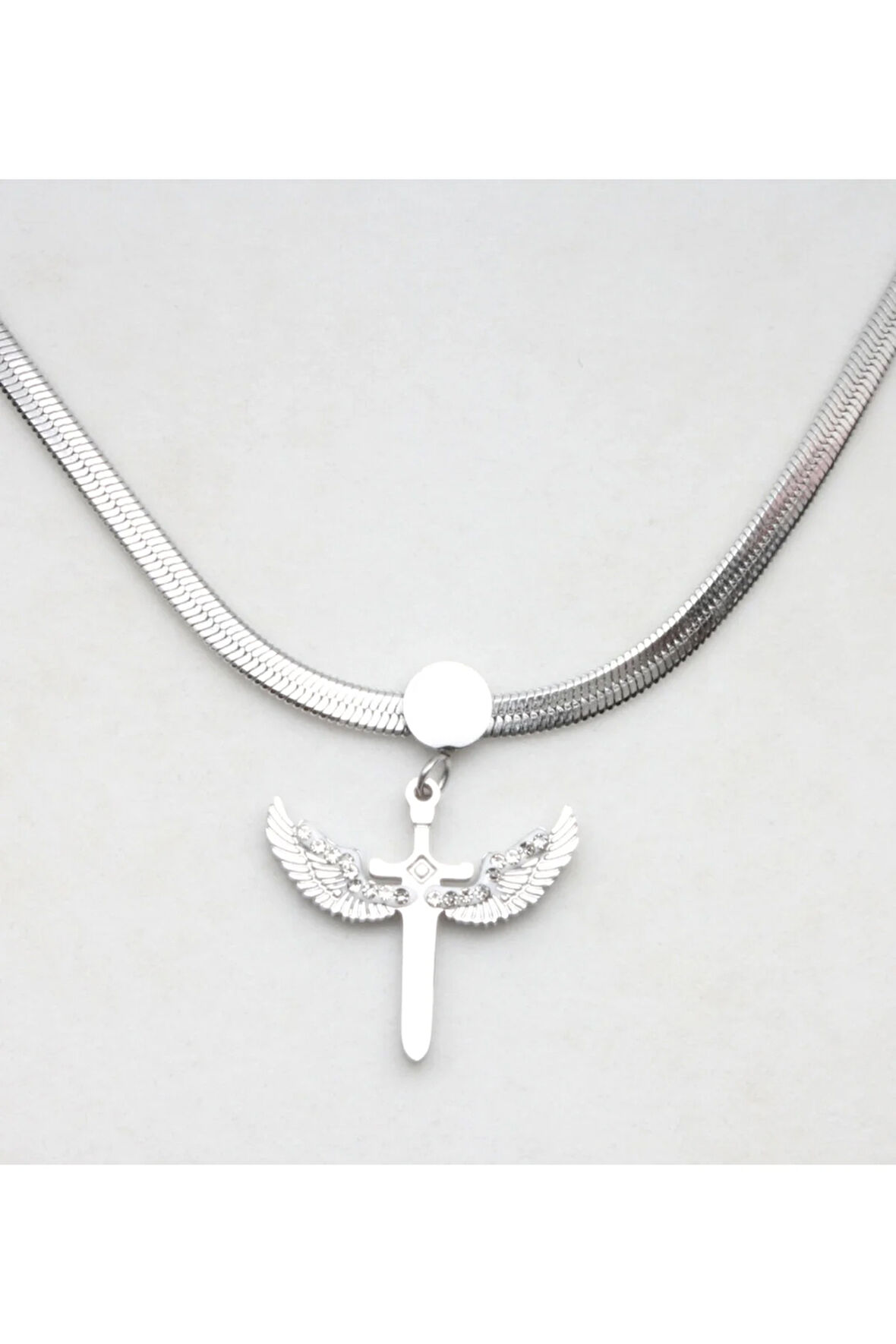 Gümüş Melek Kolye