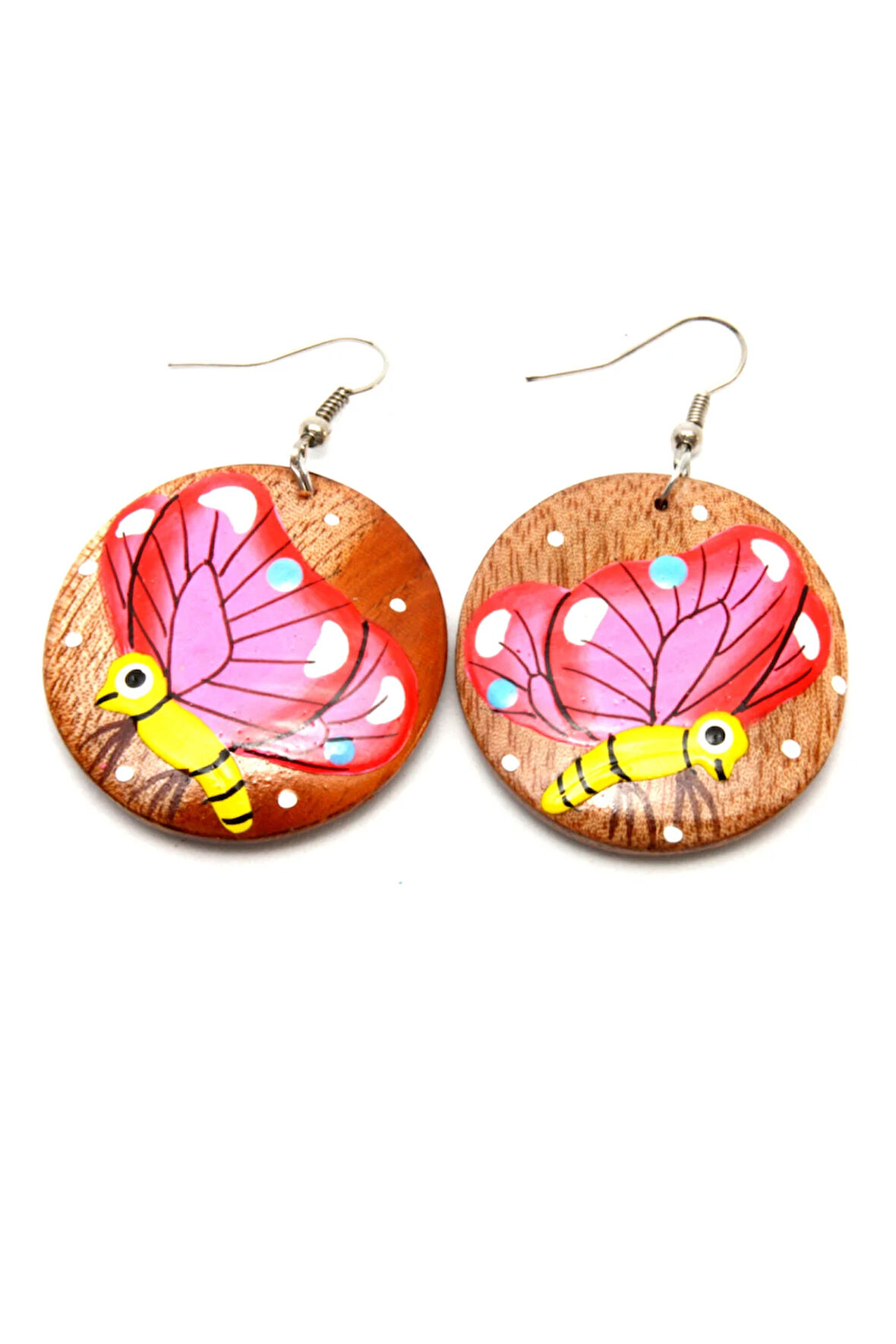 Ahşap Kelebek Küpe