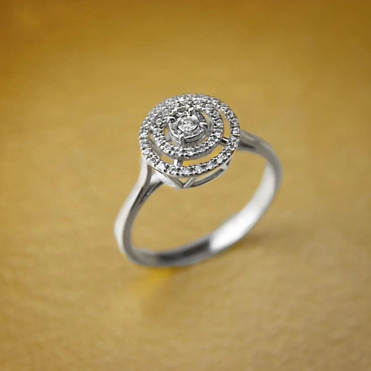 İç Içe Halkalı 925 Ayar Minimal Gümüş Yüzük