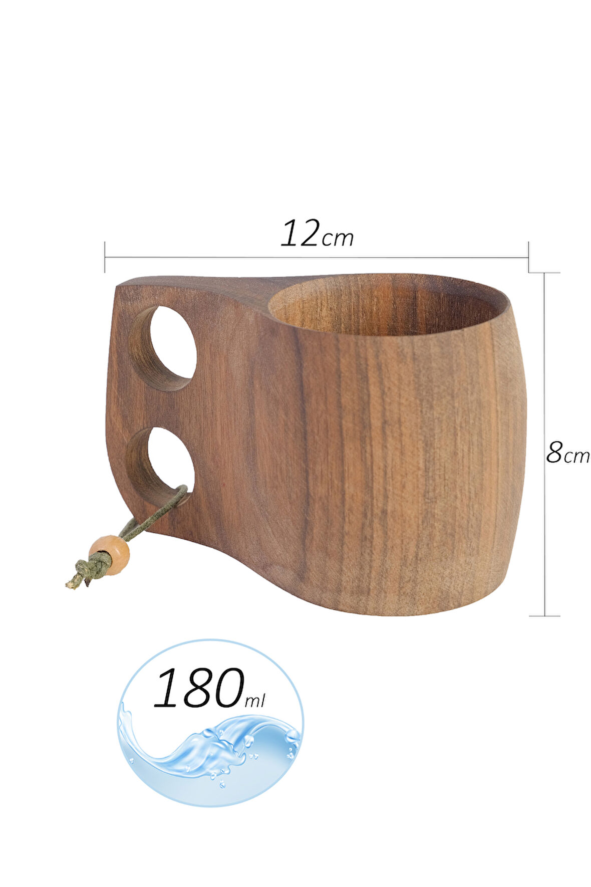 Kök Cevizinden El Yapımı Kuksa Bardak 