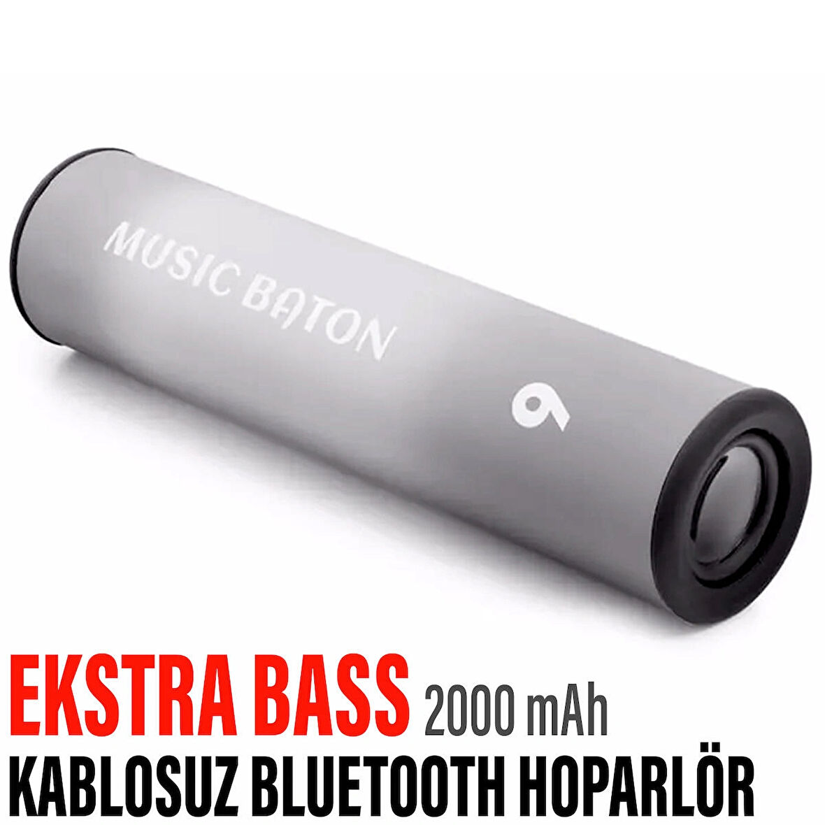 Kablosuz Silindir Bluetooth Hoparlör Speaker Ekstra Bass Ses Bombası 2000 mAh IP65 Su Geçirmez