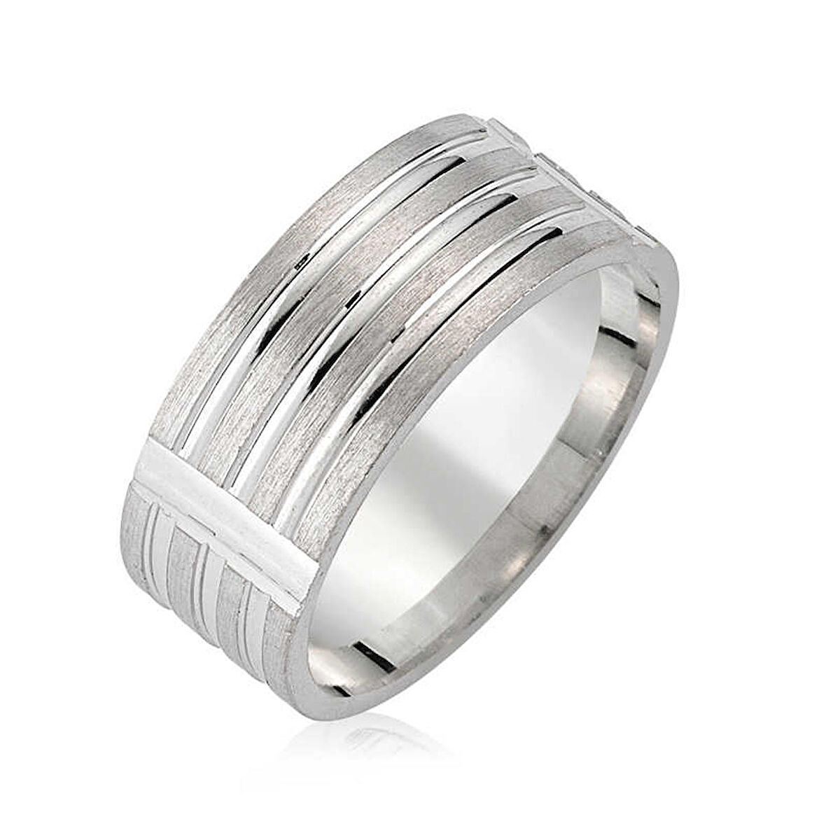 Gümüş Rodyumlu Alyans