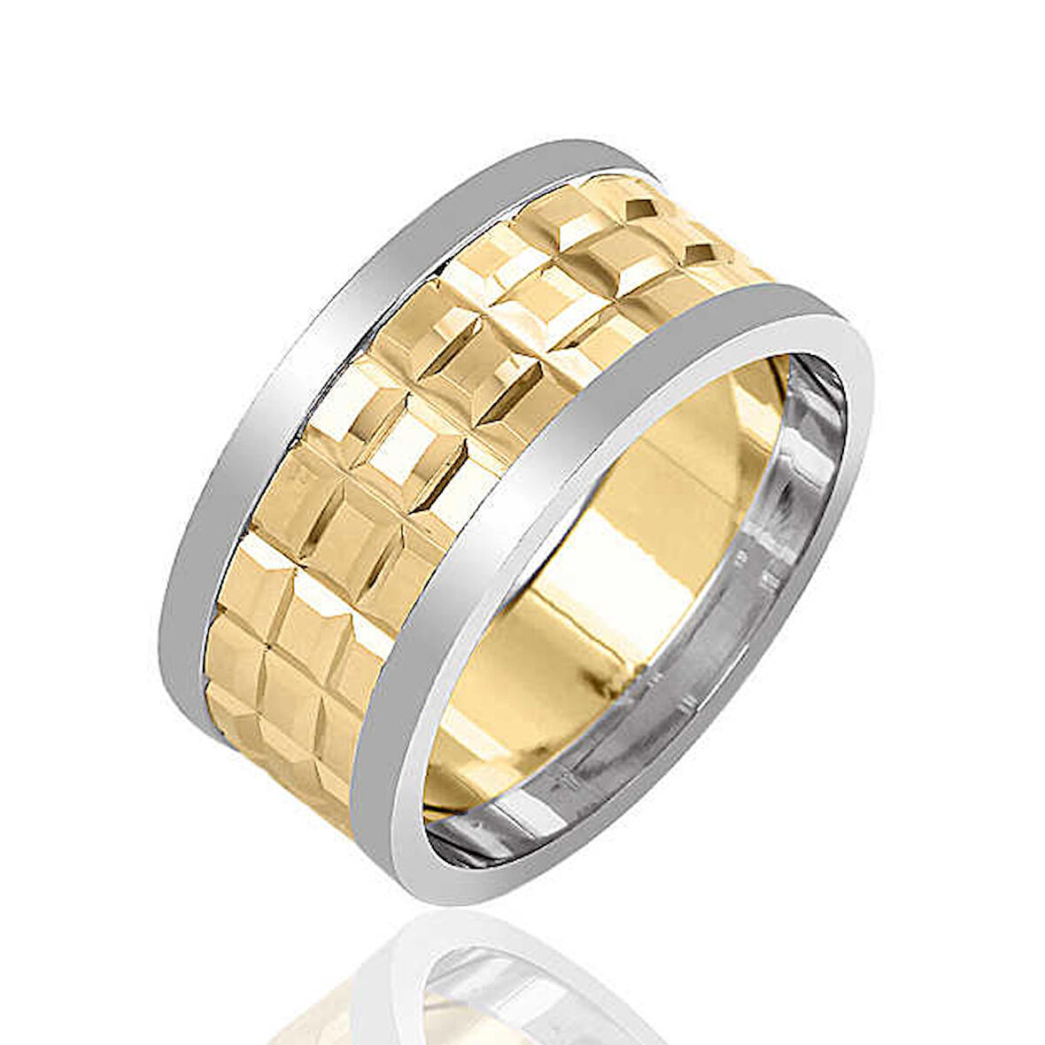 Gümüş Altın Kaplama Alyans