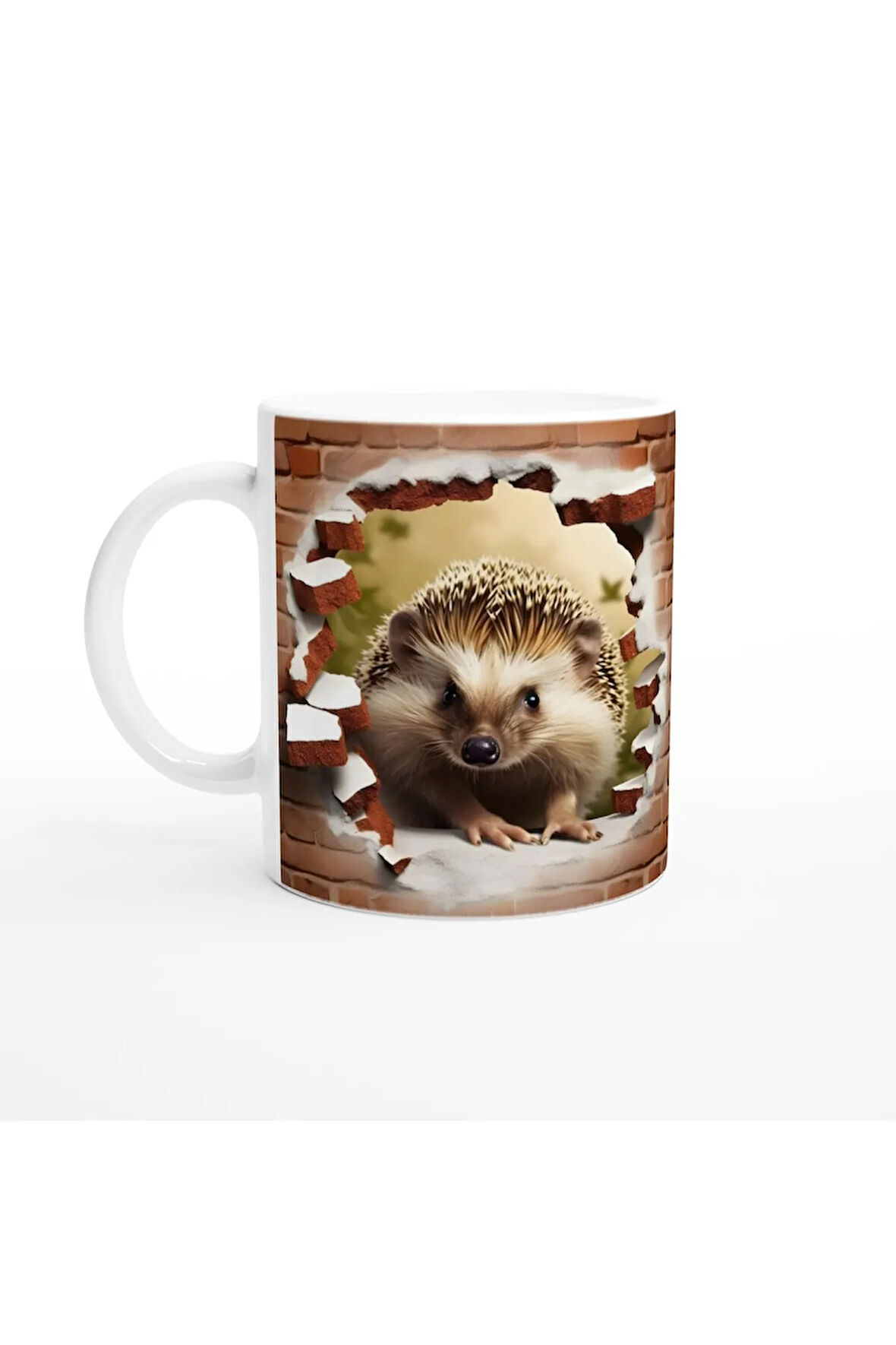 Duvarı Delen Kirpi Kupa Bardak