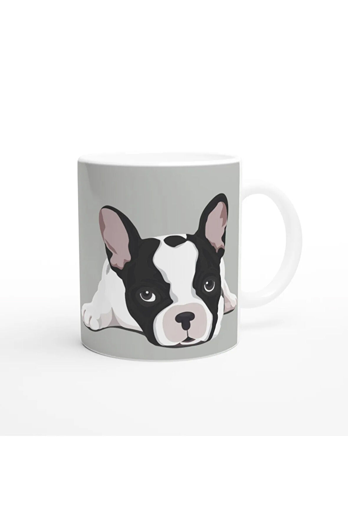 French Bulldog Aşkı Temalı Baskılı Kupa Bardak