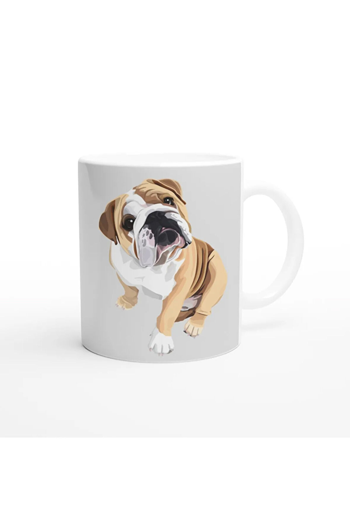 I Love Bulldog Temalı Baskılı Kupa Bardak